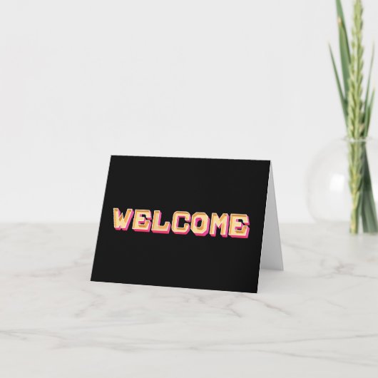 Hartelijk welkom in het gast Briefkaart (Voorkant)