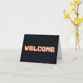 Hartelijk Welkom Op De Gast Postkaart Kaart (Gele Bloem)