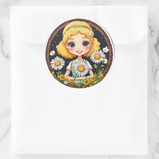 Hartelijk welkom! ronde sticker (Tas)