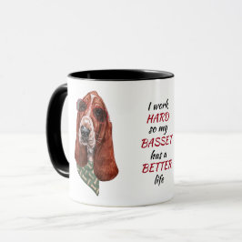 Hartelijk werk voor mijn Basset Hound Dog Mok