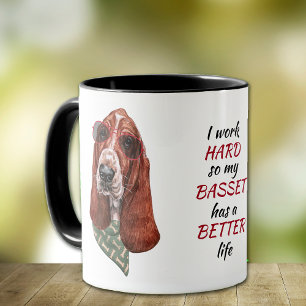 Hartelijk werk voor mijn Basset Hound Dog Mok