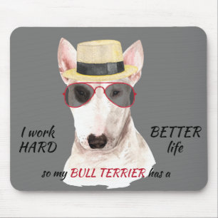 Hartelijk werk voor mijn bull Terrier Muismat