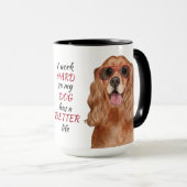 Hartelijk werk voor mijn Cocker Spaniel Dog Mok (Voorkant rechts)