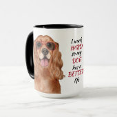 Hartelijk werk voor mijn Cocker Spaniel Dog Mok (Voorkant links)