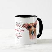 Hartelijk werk voor mijn Italiaanse Greyhound Dog Mok (Voorkant rechts)