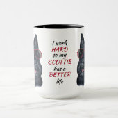 Hartelijk werk voor mijn Schotse Terrier Dog Mok (Midden)