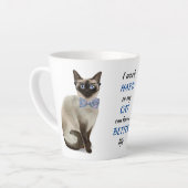 Hartelijk werk voor mijn Siamese kat Latte Mok (Linkerhoek)