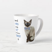 Hartelijk werk voor mijn Siamese kat Latte Mok (Rechterhoek)