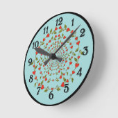 Hartelijk wijncirkels van de liefde ronde klok (Hoek)