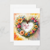 Hartelijke Bedankt! Bedankkaart (Voorkant / Achterkant)