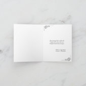 Hartelijke Bedankt, elegante trouwfoto Dank u Bedankkaart (Binnen)