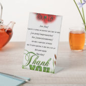 "Hartelijke Bedankt en waardering" Reclamebord Met Voetstuk (Insitu)