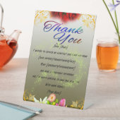 "Hartelijke Bedankt en waardering" Reclamebord Met Voetstuk (Insitu)