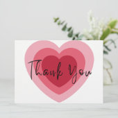 Hartelijke Bedankt: Liefde in Overvloed Bedankkaart (Staand voorkant)