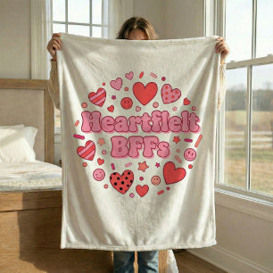Hartelijke BFFs Beste Vriend Vriendschap Knusse De Fleece Deken