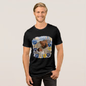 Hartelijke boodschap Vaderdag Tri-Blend Shirt (Voorkant volledig)