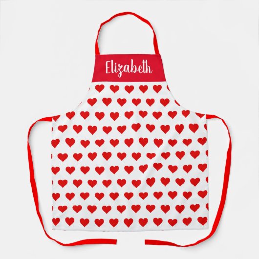Hartelijke creaties: aangepast all-over print Scho Schort (Voorkant)
