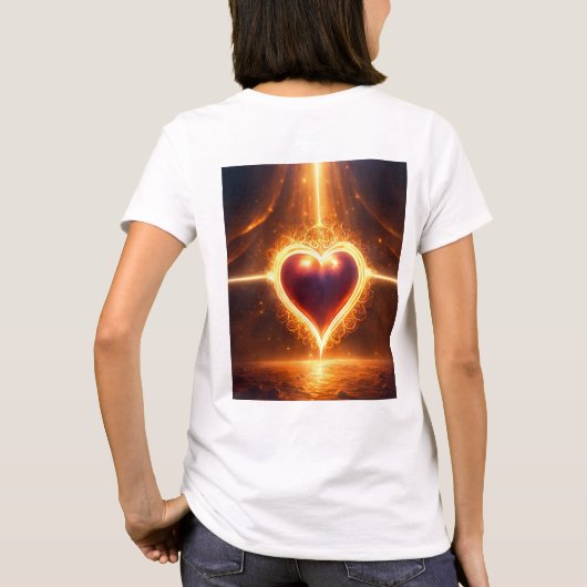 Hartelijke creaties in het kort t-shirt (Achterkant)