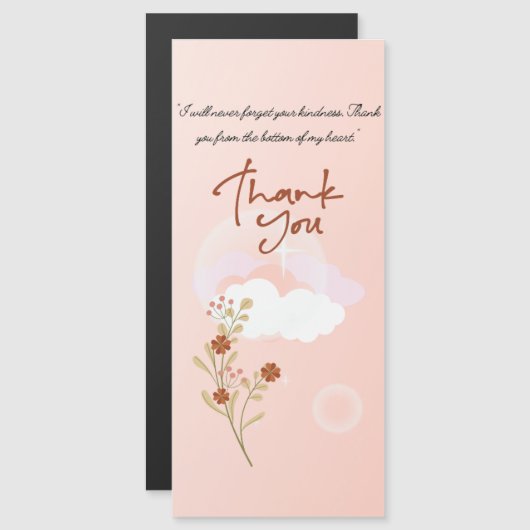"Hartelijke dank kaart" (Voorkant / Achterkant)
