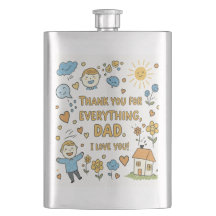 Hartelijke Doodle "Dank je wel pap" Art