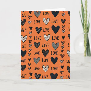 Hartelijke Doodle Liefdeskaart Kaart