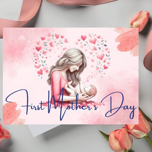 Hartelijke eerste Moederdag Kaart