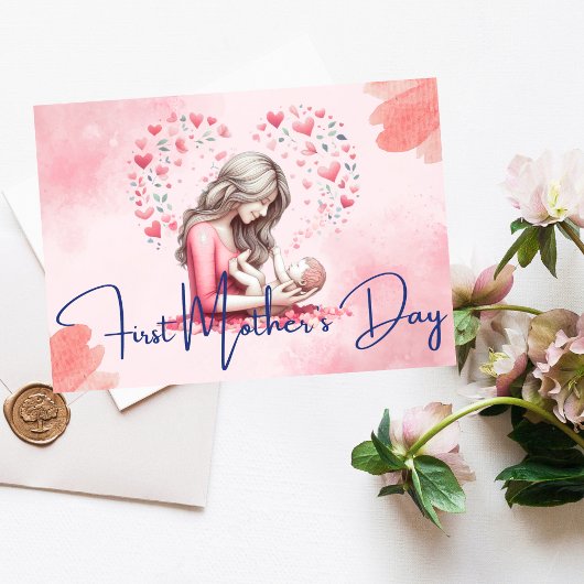 Hartelijke eerste Moederdag Kaart