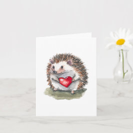 Hartelijke Egel Wenskaart Kaart