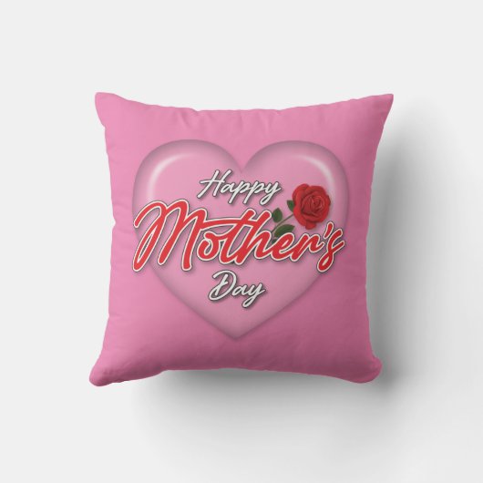 Hartelijke Elegante Moederdag Design Kussen (Achterkant)