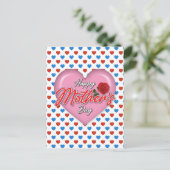 Hartelijke Elegante Moederdag Ontwerp Briefkaart (Staand voorkant)