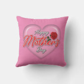 Hartelijke Elegante Moederdag Ontwerp Kussen (Achterkant)