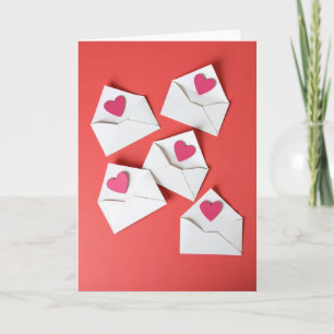 Hartelijke enveloppen liefde kaart