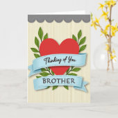 Hartelijke Gedachten Aan Jou Broer Kaart (Gele Bloem)