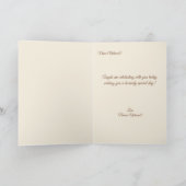 Hartelijke Gevoelens Vintage-Style Engel Kaart (Binnen)