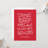 hartelijke groeten kaart (Voorkant / Achterkant in situ)