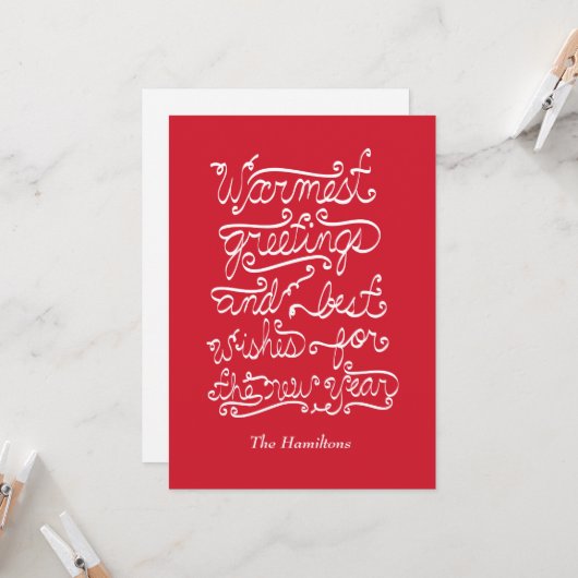 hartelijke groeten kaart (Voorkant / Achterkant in situ)