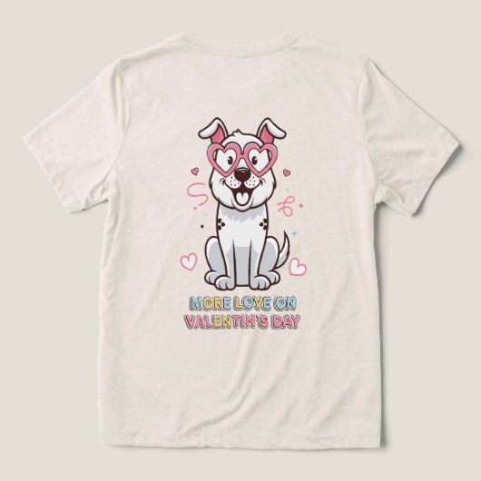 Hartelijke Harmonie Tri-Blend Shirt (Design achterkant)