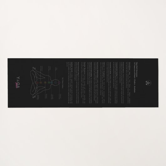 Hartelijke Harmony Anahata Hart Chakra Yogamat (Achterkant (horizontaal))