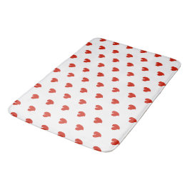 Hartelijke Hartjes - Rood en Wit - Badmat