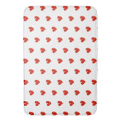 Hartelijke Hartjes - Rood en Wit - Badmat (Voorkant Verticaal)