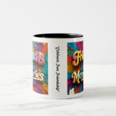 "Hartelijke herinneringen" Tweekleurige Koffiemok (Center)