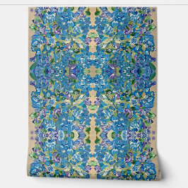 Hartelijke Hydragea Floral Wallpaper Behang