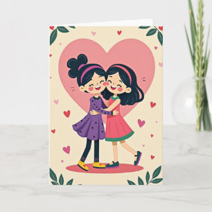 Hartelijke Illustratiekaart Kaart