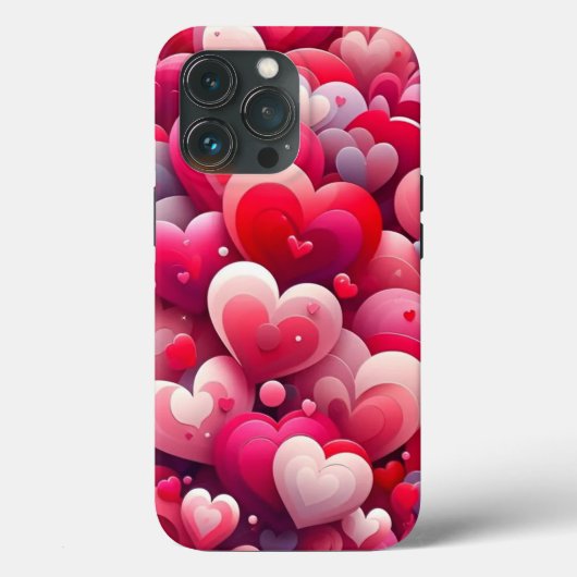 Hartelijke inspiratie voor Pink & Red Valentijns Case-Mate iPhone Case (Achterkant)