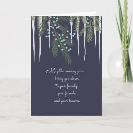 Hartelijke Kerstmis geïllustreerde groet Feestdagen Kaart