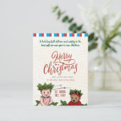 Hartelijke kinderarts kerstgroeten feestdagenkaart (Staand voorkant)