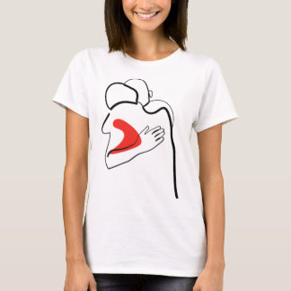 Hartelijke knuffel minimalistische kunst t-shirt