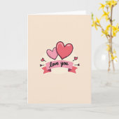 Hartelijke Liefde Je Hartjes Kaart (Gele Bloem)