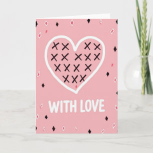 Hartelijke Liefde Xoxo Kaart
