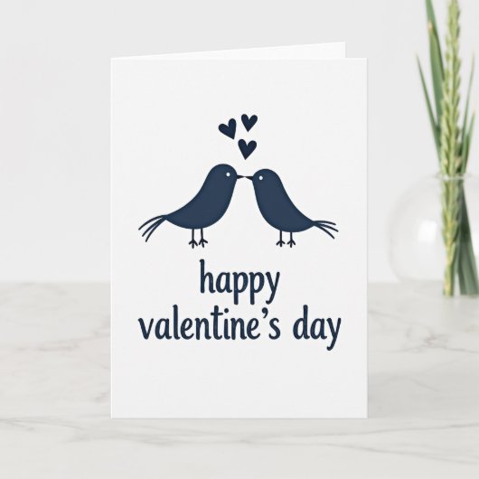 Hartelijke Minimalistische Valentijnkaart Kaart (Voorkant)